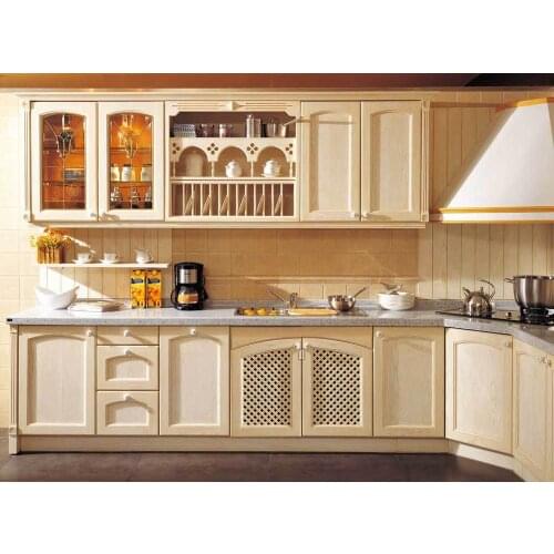 2017 new style customized American solid wood kitchen cabinet classtic kitchen furniture we will make the design for u for free