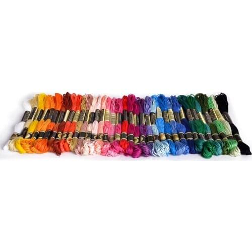 36 skeins of thread Multicolored For Embroidery Cross needle Knitting Bracelets