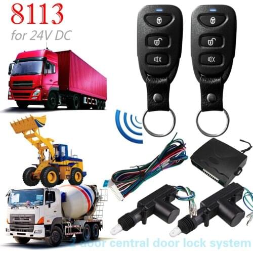 615-8113 24V Car Remote Control Central Lock Anti-theft Device Electronic Door Control Lock Anti-theft Device