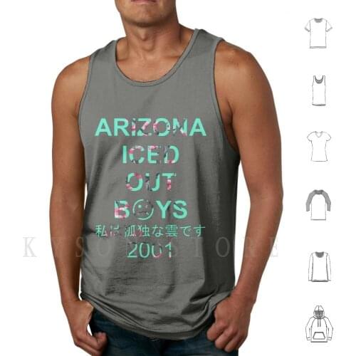 ? Arizona Iced Out 2001 ? ( Transparent ) Tank Tops Vest Sleeveless Yung Lean Sad Boy Sadboys Gud Sherm Sherman Bladee Ecco2k