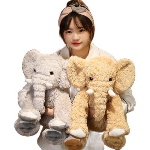 Height Large Plush Elephant Toy Kids Sleeping Back Cushion Cute Stuffed Baby Doll Xmas Christmas Gifts