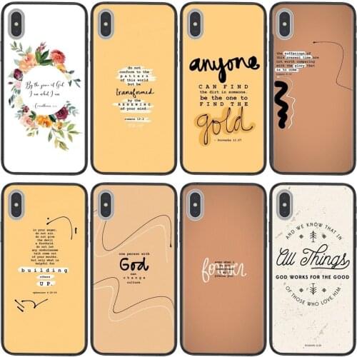 Yeni For Xiaomi Mi11 M10 Mi10I Mi10S Mi10T Mi9 CC9 Note10 Poco F3 X3 Lite Pro Ultra NFC Bible Jesus God Quotes Mobile Pouch