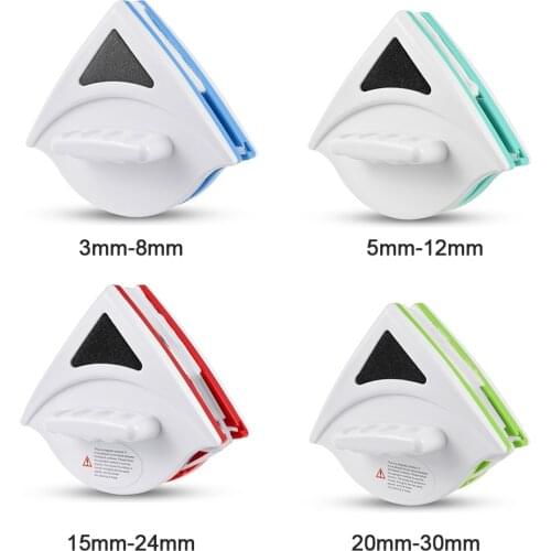 Double Side Magnetic Window Cleaner Glass Magnet Wash Wiper Window Cleaning Brush Household 3-30mm Glass Washing Cleaner Tools