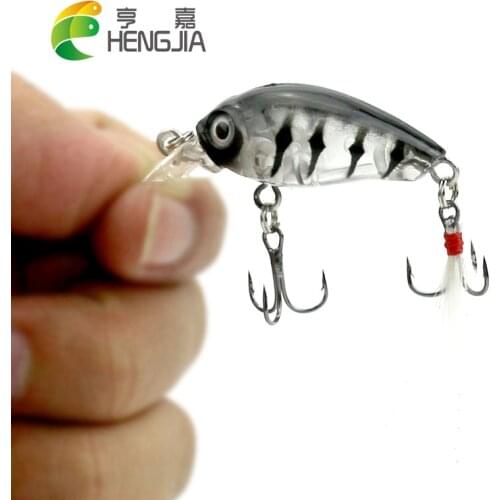 HENGJIA 4.5cm 4g hard plastic diving mini crankbaits wobbler pike carp catfish artificial fishing baits pesca fishing tackles