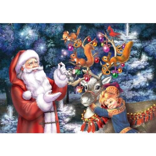 GATYZTORY Santa Claus DIY Painting By Numbers HandPainted Oil Painting Acrylic Painting Home Decoration Unique Christmas Gifts