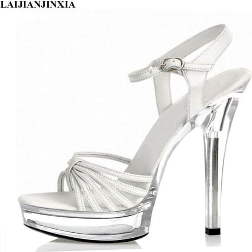 LAIJIANJINXIA New Dancer Shoes 13 CM High-heeled Shoes Night Club Pole Dancing Shoes Sexy Dance Shoes Thin Heels Sandals