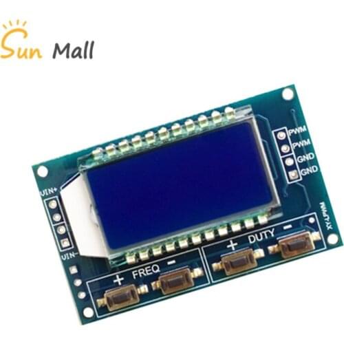 Signal Generator PWM Board Module Pulse Frequency Duty Cycle Adjustable Module LCD Display 1Hz-150Khz 3.3V-30V PWM Board Module