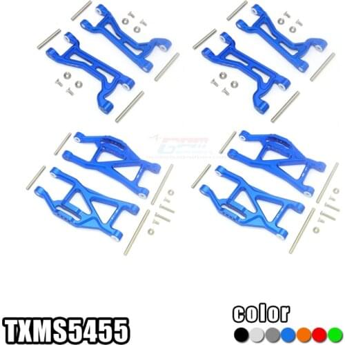 GPM TRAXXAS 1/10 MAXX MONSTER TRUCK-89076-4 Aluminum alloy front and rear upper and lower arms set