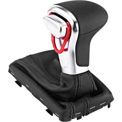 Manual gear shifter handle Automatic Transmission Gear Knob with Boot Cover Fit for A5 A4L Q5 B8 B8PA LHD gear