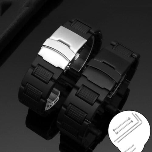 Replacement Metal Strap For Casio G-shock GWA1100/1000 GA1000 GA1400 High Quality Durable Black Stainless Steel WatchBands Strap