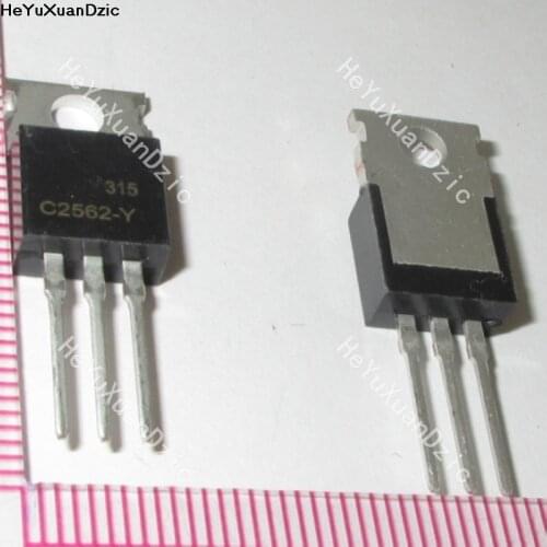 10Pcs/ lot 2SC2562-Y 2SC2562 C2562 2562-Y 5A 60V 25W NPN TO-220 Darlington transistor New Original Product