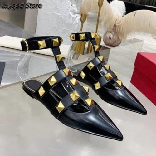 Hot Sale Summer Lady Slippers Pumps Rivets Pointed Toe Wedding Pumps Sexy Mesh Crystal Kitten Heel Sandals Platform Shoes Women