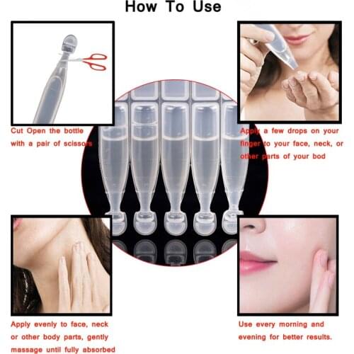 1.2ml*5 Hyaluronic Acid Face Serum Serum Hydrating Moisturizing Repair Skin Smooth Anti-wrinkle Face Skin Care Solution TSLM1