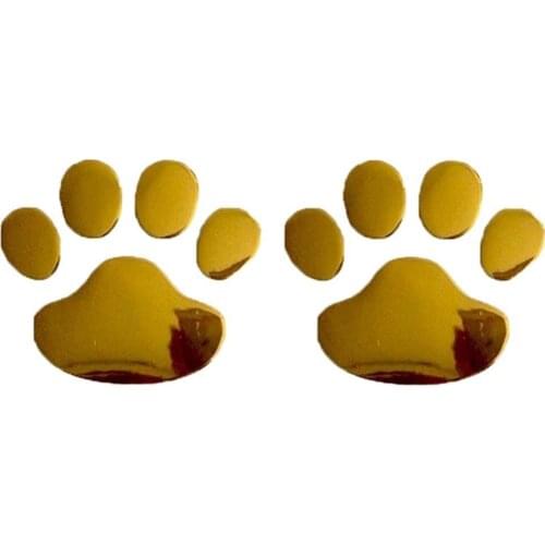 60% Dropshipping!!2Pcs/Set 3D Funny Bear Dog Paw Foot P-rints Car Body Vinyl Decor Decal Sticker