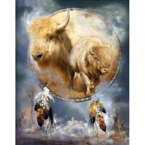 DIY Diamond Painting Yaks One Life 3D Embroidery Cross Stitch Mosaic Full Picture of Rhinestone Decoration Home Furnishing