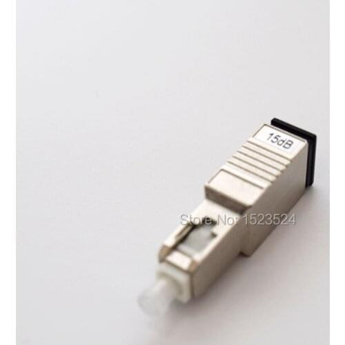 Free Shipping 5pcs/lot 15dB SC Female to Male Fiber Optic Attenuator LC Female Male Fiber Optic Attenuator