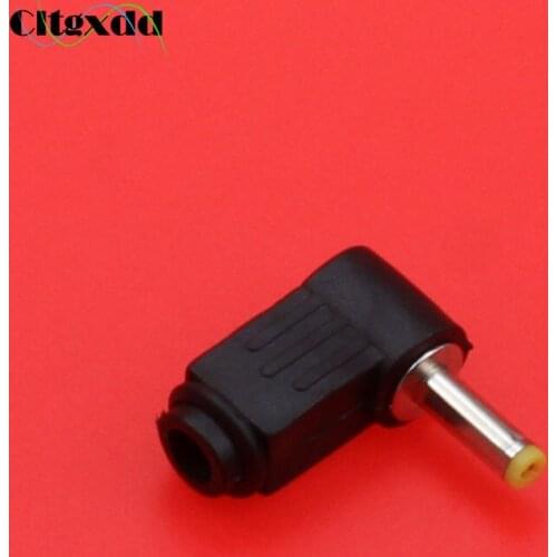 Cltgxdd Right Angle socket jack interface 4.0mm*1.7mm DC Power Cable Male Plug Connector Adapter,Solder ,DIY ,4.0/1.7mm