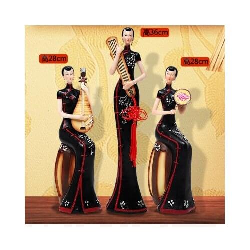 Ladies China ornaments ethnic handi gifts wind Home Furnishing jewelry Ballet girl angel Beauty dies spinner christmasroom Art