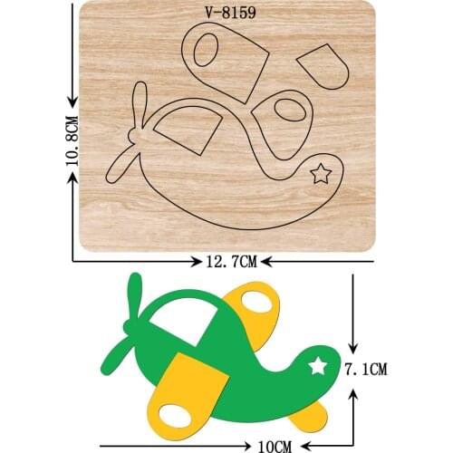 New aircraft wooden dies cutting dies for scrapbooking Multiple sizes V-8159