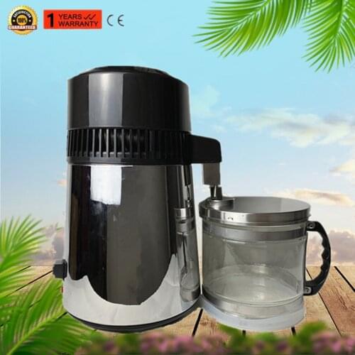 Housing Use 750W 4L Capacity Pure Water Distiller Purifier 304 Stainless Steel Container Filter Distilled Water Device 110V/220V