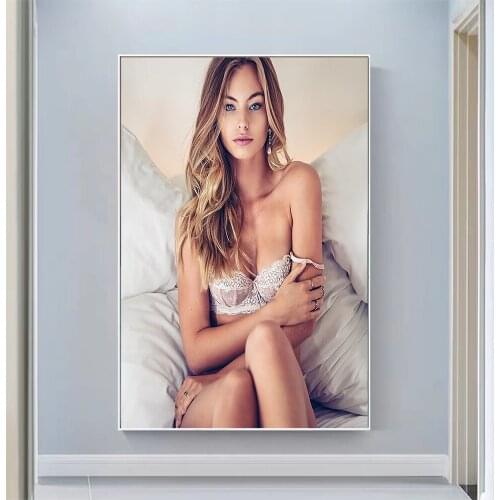 Ashley Graves Sexy Model Pretty Girl Swimsuit Pose Wall Silk Cloth HD Poster Art Home Decoration Gift
