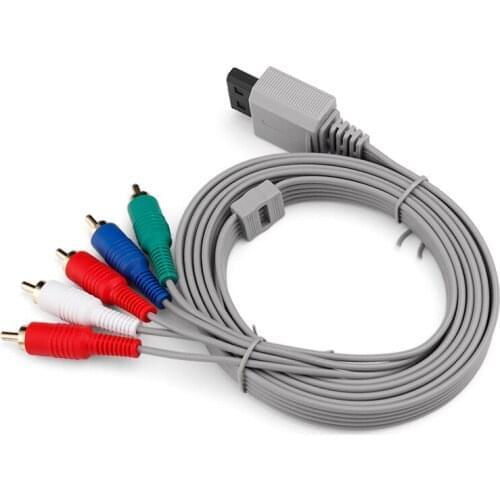 5 PCS Games Display HD Vivid Color Clear Image Video Input TV Practical 5 Heads Component Cable For WII WIIU