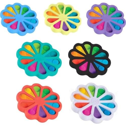 50pcs/lot Fidget Toys Finger Bubble Press Relief Fingertip Toy Stress Educational Kids Baby Gift Squeeze Sensor