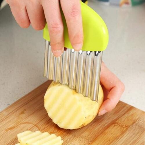 Potato Wavy Edged Tool Peeler Tools kitchen knives Accessories Stainless Steel Kitchen Gadget Vegetable Fruit Cutting
