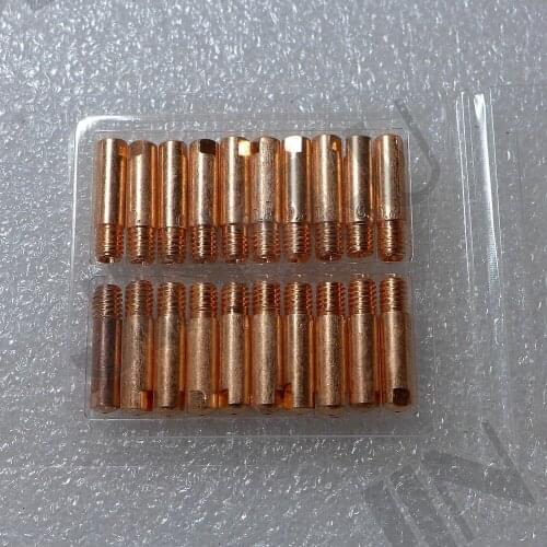 20pcs M6x25 Contact tip Fit 51 Gas Diffuser Fit 100L K530-6 Replacement MIG Welding Gun Torch Stinger Tweco