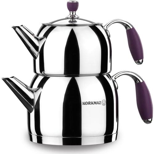 Korkmaz Flora Purple Midi Teapot Set A118-03