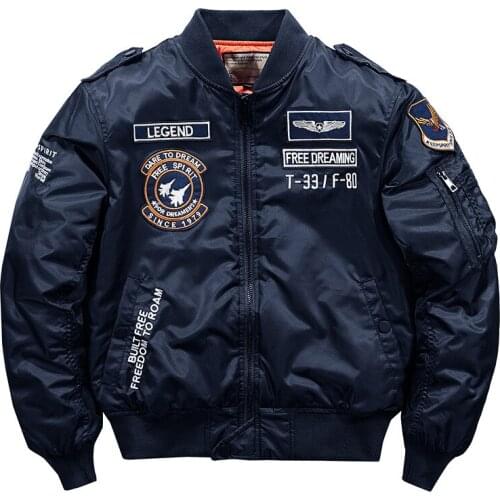 Men Hip hop Jacket Men High quality Thick Army Navy White Military motorcycle Ma-1 aviator Pilot Men Bomber Jacket 2021new