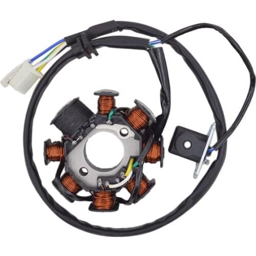Motorcycle 8 Poles Half Wave DC For GY6-125 GY6-150 GY6 125 150 152QMI 157QMJ Magneto Stator Coil Generator Spare Parts