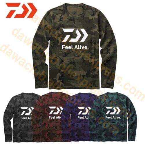 New DAIWA Fishing Clothing Quick-Drying Anti-UV Shirts Sports Clothes Fashion Long Sleeve Fishing T-shirt Fishing Jersey
