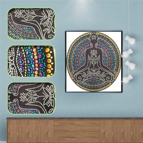 New 5D DIY Diamond Painting Special Shape Diamond Cartoon Flower Diamond Embroidered Cross Stitch Sticker