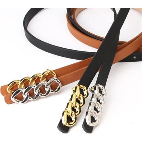 New PU Band Female Metal Buckle Retro Waistband Women Waist Belt Lady Jeans Accessories