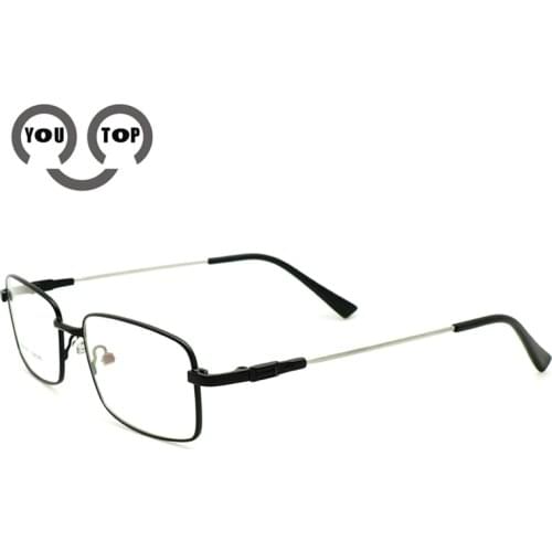 YOUTOP Mens Full rim Business Memory Titanium Lightweight Temple eyewear Males Optical Frames Eyeglasses 523