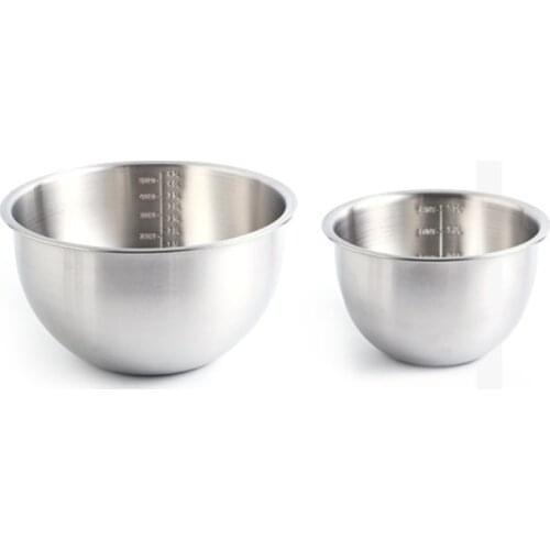 304 Stainless Steel Beating Basin Inside and Outside Sanding Drawing Salad