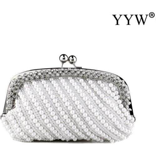Luxury Clutch Bag Handbag For Women Ladies Wedding Party Bag Vintage 2021 Pearl Designer Exquisite Small Wallet Clutch Purse