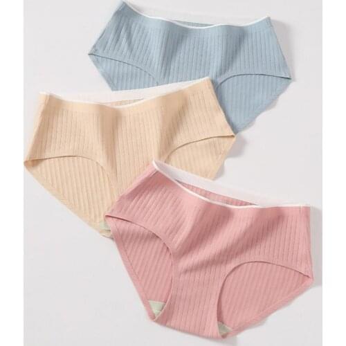 Sexy Panties Women Silk Slip Sport Briefs Underwear Seamless Mid Rise Comfort Underpants Lady Soft Panty Tanga