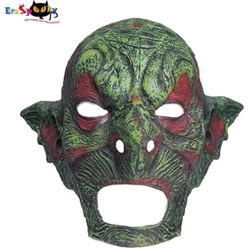 Eraspooky Creepy Monster Full Face Mask Scary Long Nose Witch Letex Headgear Novelty Halloween Party Costume Props