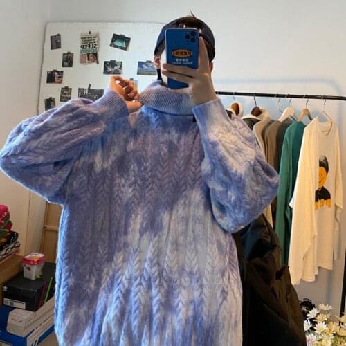 Winter Warm Sweater Men Turtleneck Vintage Tricot Pull Homme Casual Pullovers Male Outwear Knitted Sweater Solid Jumper