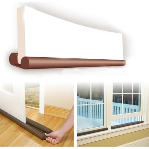 Wind Dust Blocker Sealer Stopper Interior Exterior Doors Window Brown Doors And Windows Protecter Door Stops Saving Home