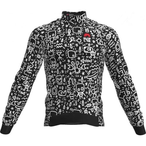 Slopline Winter Cycling Jersey Men Long Sleeve Warm Thermal Fleece Corta Vento Masculino Jaqueta Road Mtb Clothing Bike Pro Tops