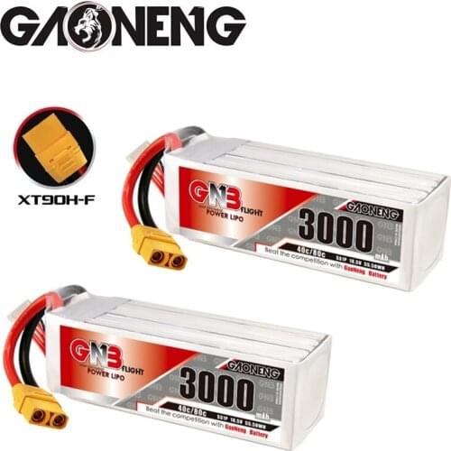 1-3pcs GNB 3000mAh 18.5V 5S 40C/80C Lipo Battery With T/XT60/XT90 Plug For RC Helicopter Quadcopter FPV Racing Drone Parts