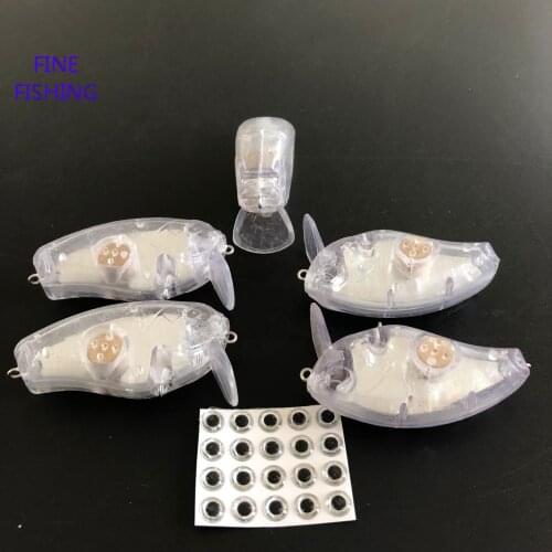 10pcs Unpainted fishing lure blank Crank bait 66MM 15.5G lure body 8238