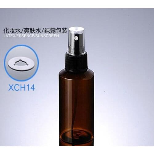 300pcs/lot 100ml Empty plastic Split charging bottle, 100cc Amber Spray Bottles. Cosmetic Refillable Brown Container