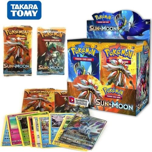 324Pcs Pokemon Cards Booster Boxes Game Collection Cards Sun & Moon Evolution Sword Shield Hidden Fate Trading Card Kids Toys