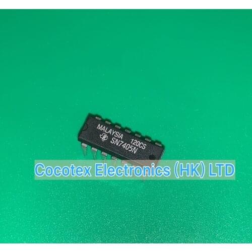 5pcs/lot SN7405N DIP-14 SN7405 N IC INVERTER HEX 1INPUT 14DIP SN-7405N