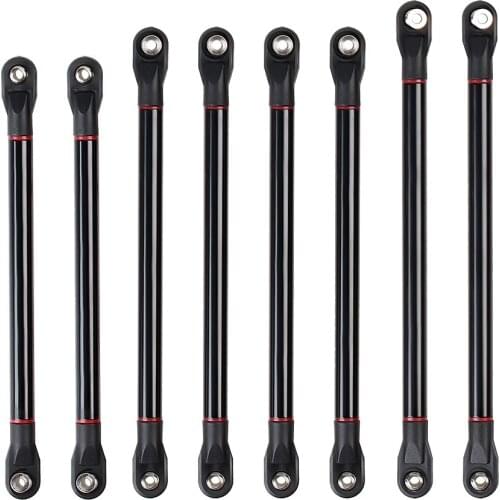 8PCS/lot Metal Alloy Unassembled Link&Plastic Rod End 313MM Wheelbase for 1:10 Scale RC Crawler Car Axial SCX10