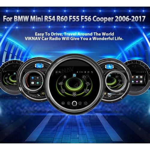Android CAR Radio DVD Multimedia Player Car Stereo For BMW Mini R54 R60 F55 F56 Cooper 2006-2017 GPS Navigation WIF Carplay